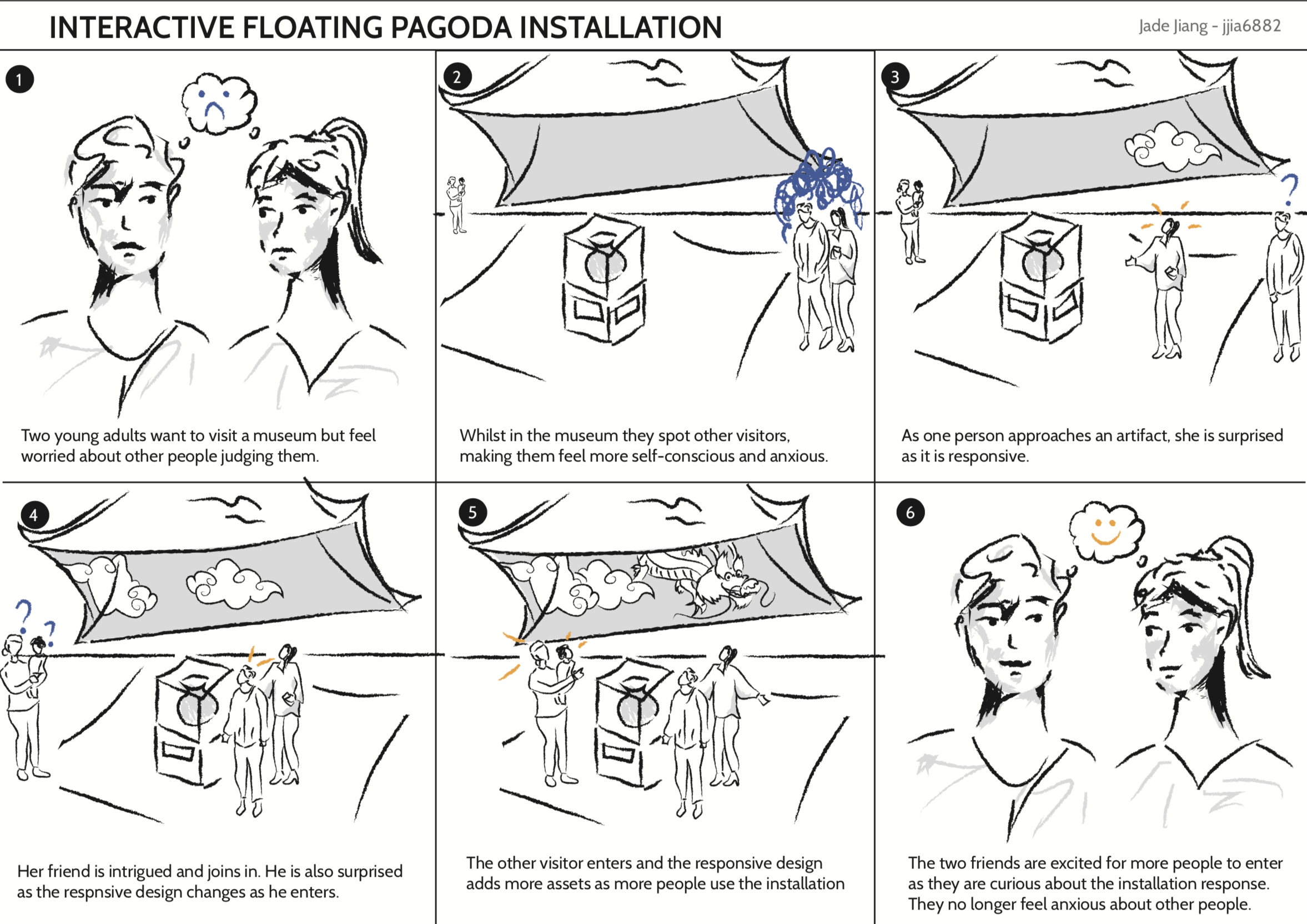 Floating pagoda roof Entryway Storyboard- FIX